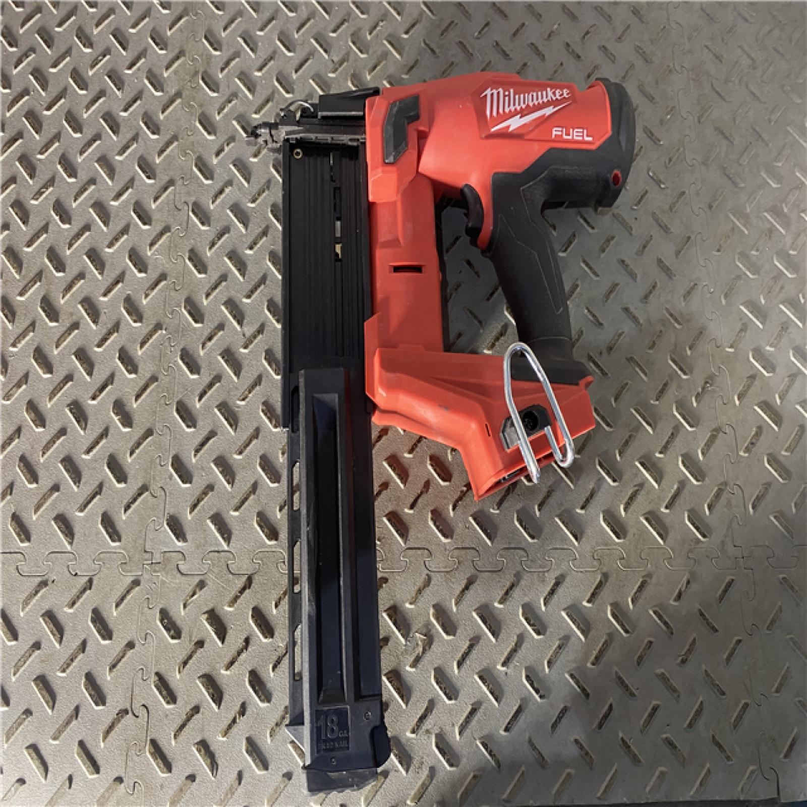 Houston location AS-IS Milwaukee M18 Fuel 18V Brushless 18-Gauge Brad Nailer 2746-20 (Bare Tool)