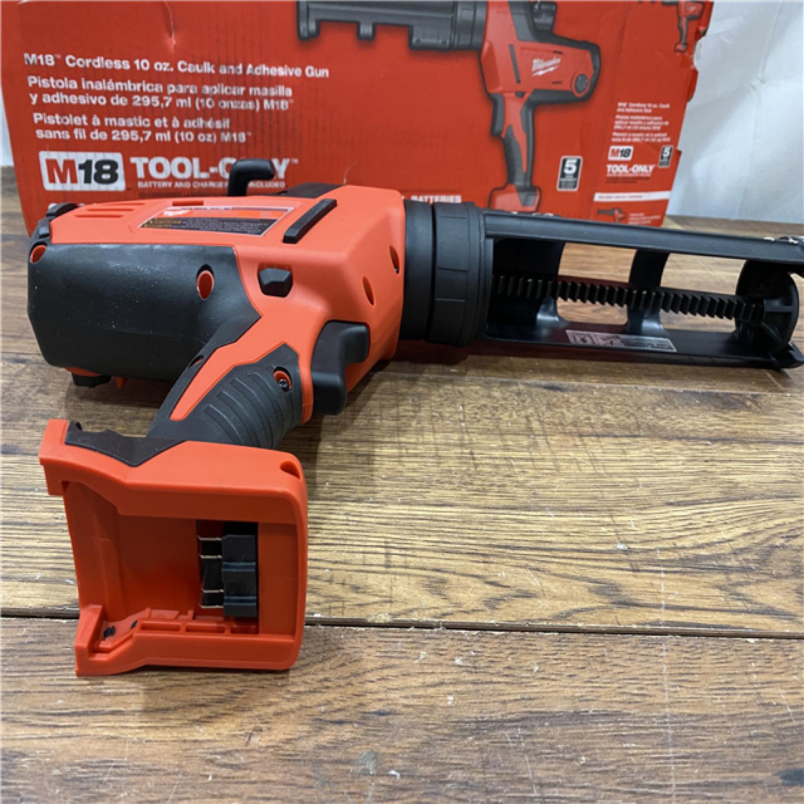 AS IS Milwaukee M18 18-Volt Lithium-Ion Cordless 10 oz. Caulk and Adhesive Gun (Tool-Only)