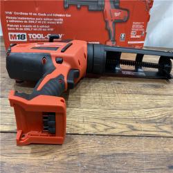 AS IS Milwaukee M18 18-Volt Lithium-Ion Cordless 10 oz. Caulk and Adhesive Gun (Tool-Only)