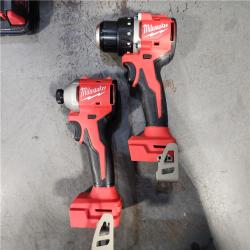 HOUSTON LOCATION - AS-IS M18 18V Lithium-Ion Brushless Cordless Compact Drill/Impact Combo Kit (2-Tool) W/(2) 2.0 Ah Batteries, Charger & Bag