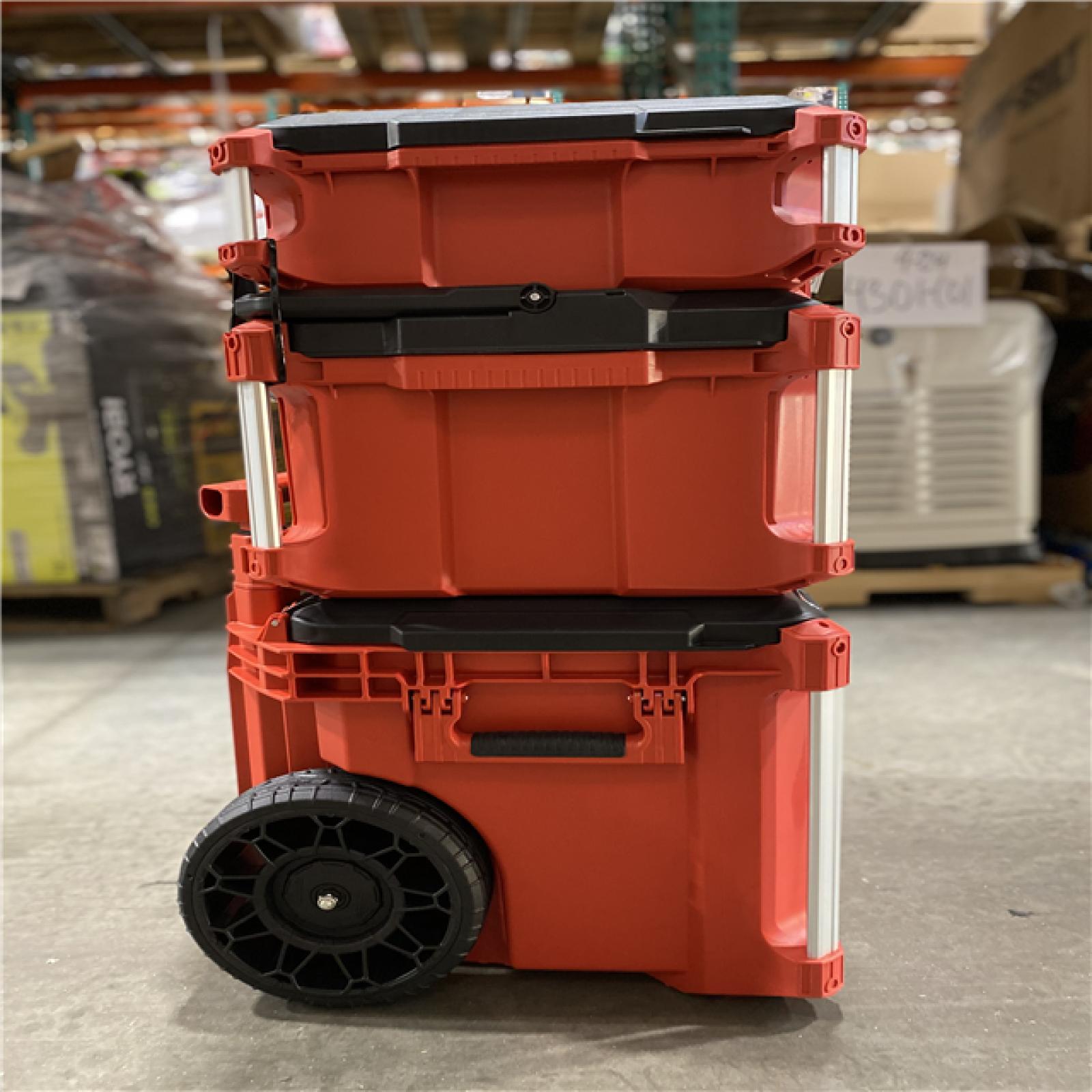 DALLAS LOCATION - Milwaukee PACKOUT 22 in. Rolling Tool Box, 22 in. Large Tool Box and 22 in. Medium Tool Box ProSystem LP Handle