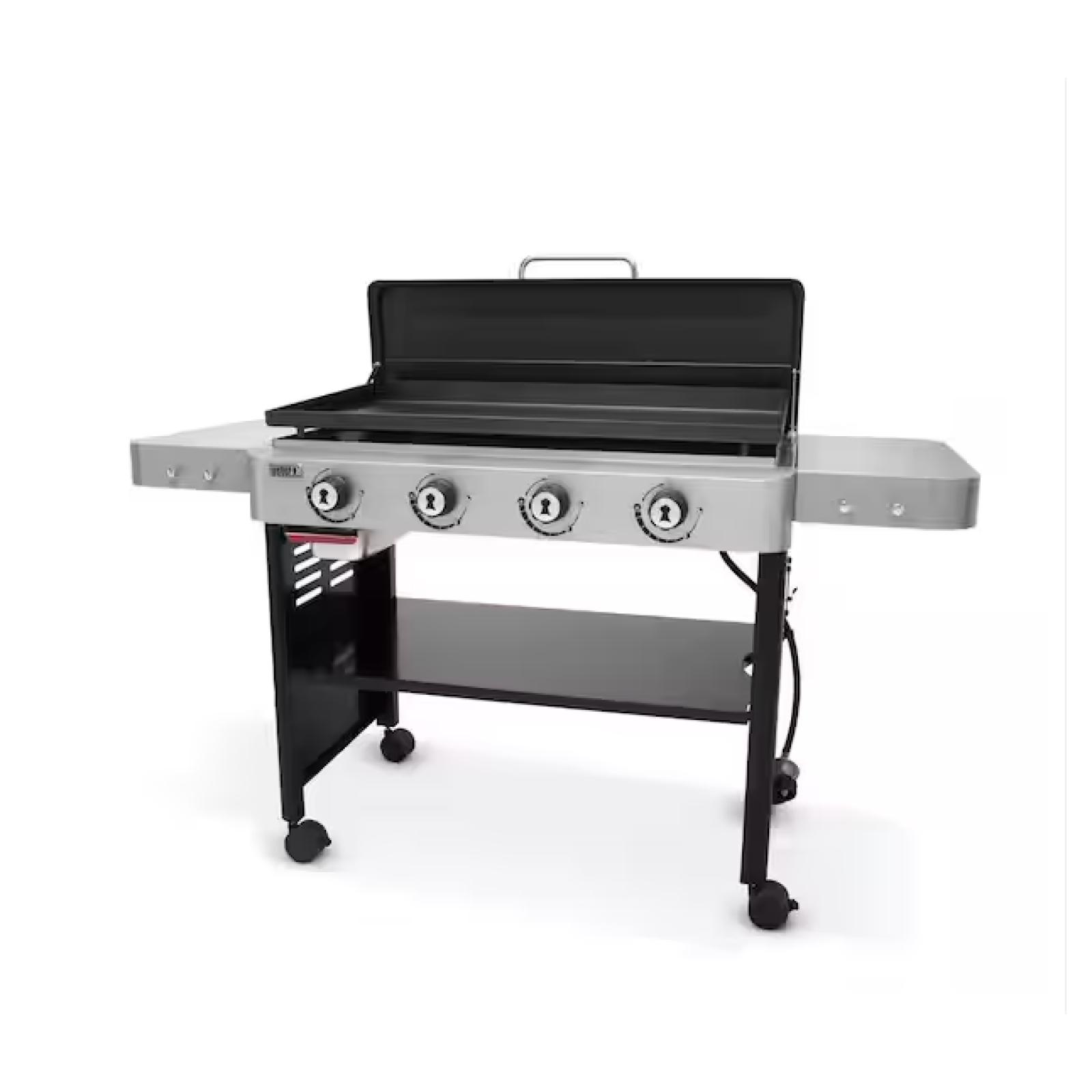 DALLAS LOCATION - Weber Griddle 4-Burner Propane Gas 36 in. Flat Top Grill in Black