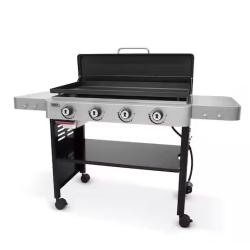 DALLAS LOCATION - Weber Griddle 4-Burner Propane Gas 36 in. Flat Top Grill in Black