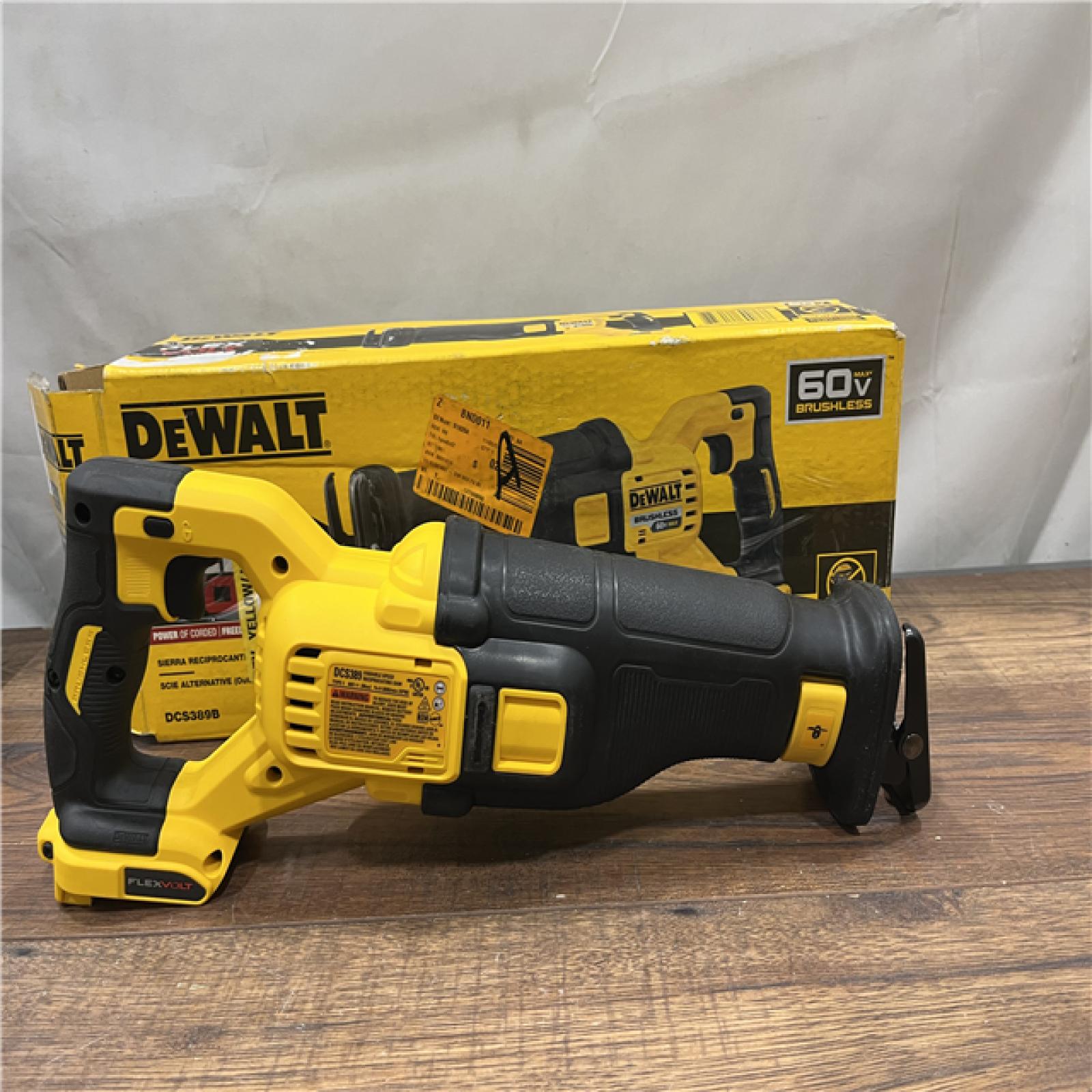 AS-IS DeWalt DCS389B FLEXVOLT 60V MAX Cordless Brushless Reciprocating Saw (Tool-Only)