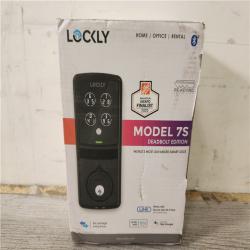 Phoenix Location Lockly Model-S Matte Black Single-Cylinder Deadbolt Smart Lock with Hack-proof Touchsreen Keypad and Mobile App Control