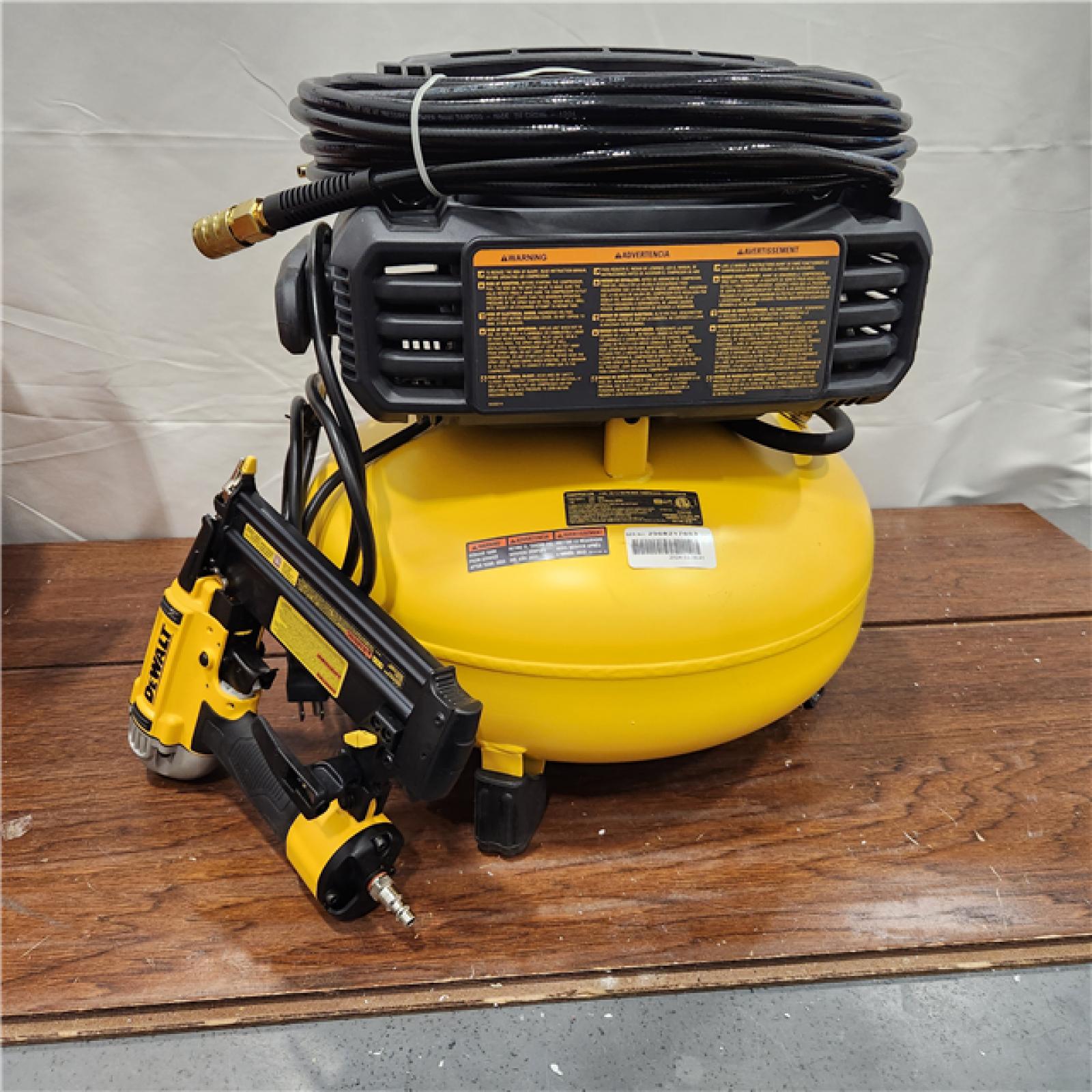 AS-IS 6 Gal. 18-Gauge Brad Nailer and Heavy-Duty Pancake Electric Air Compressor Combo Kit