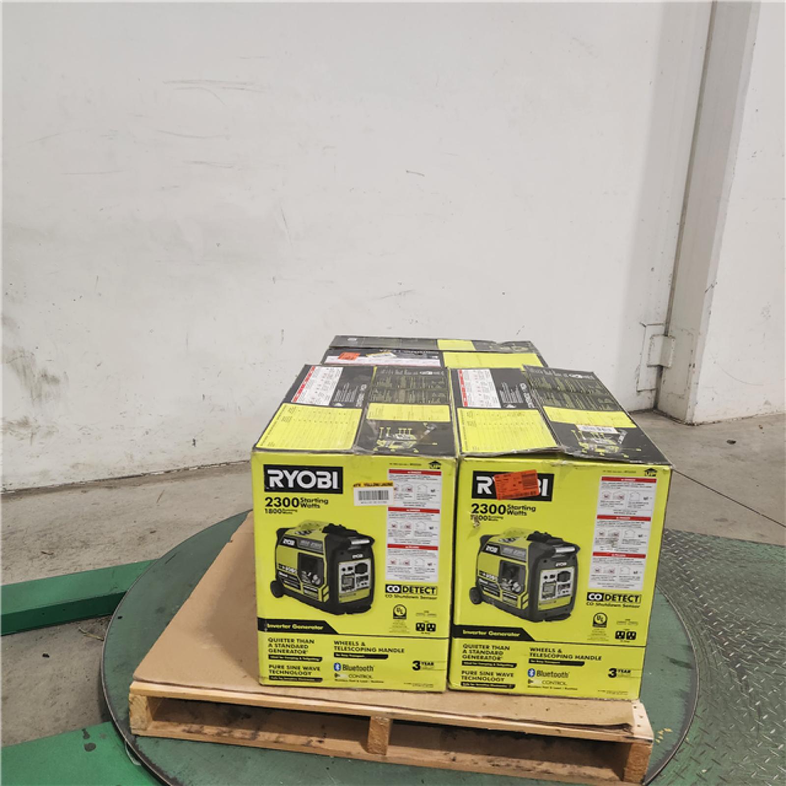 Dallas Location - As-Is RYOBI 2,300-Watt Bluetooth Inverter Generator (Lot Of 3)