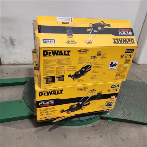 Dallas Location - As-Is DEWALT FLEXVOLT 21 in. 60-Volt Self-Propelled Lawn Mower-Tool Only(Lot Of 4)