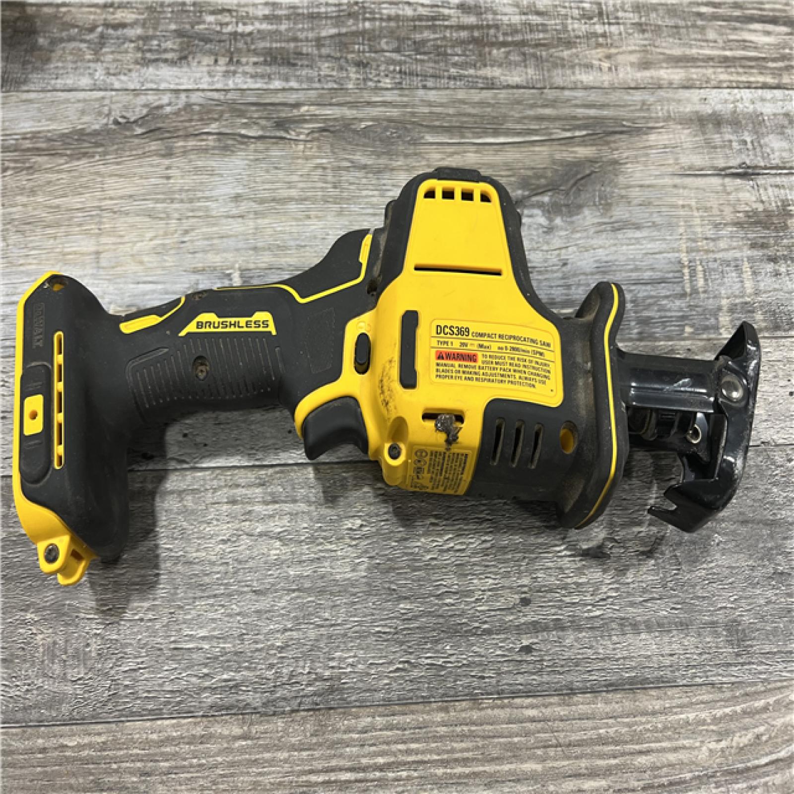 AS-IS Dewalt DCS369B ATOMIC 20V MAX Cordless One-Handed Reciprocating Saw (Tool Only)