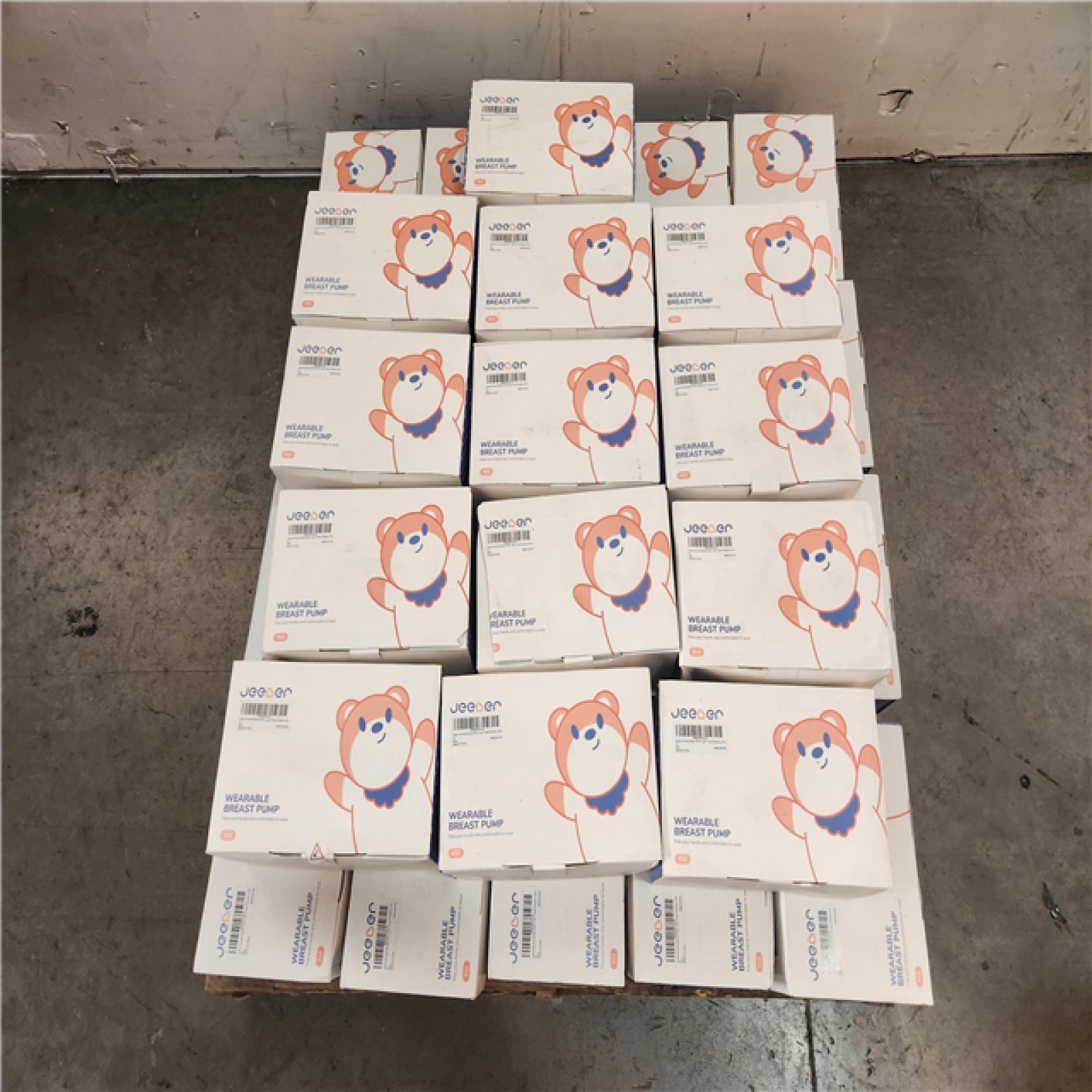 Phoenix Location Pallet of NEW Jeeber Wearable Breast Pumps