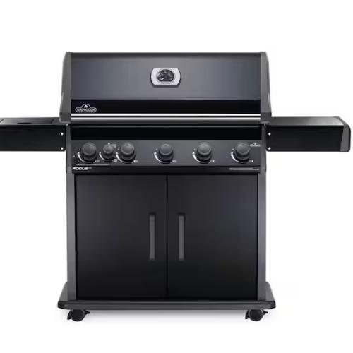 DALLAS LOCATION - NAPOLEON Rogue 5-Burner Propane Gas Grill with Infrared Side Burner in Black