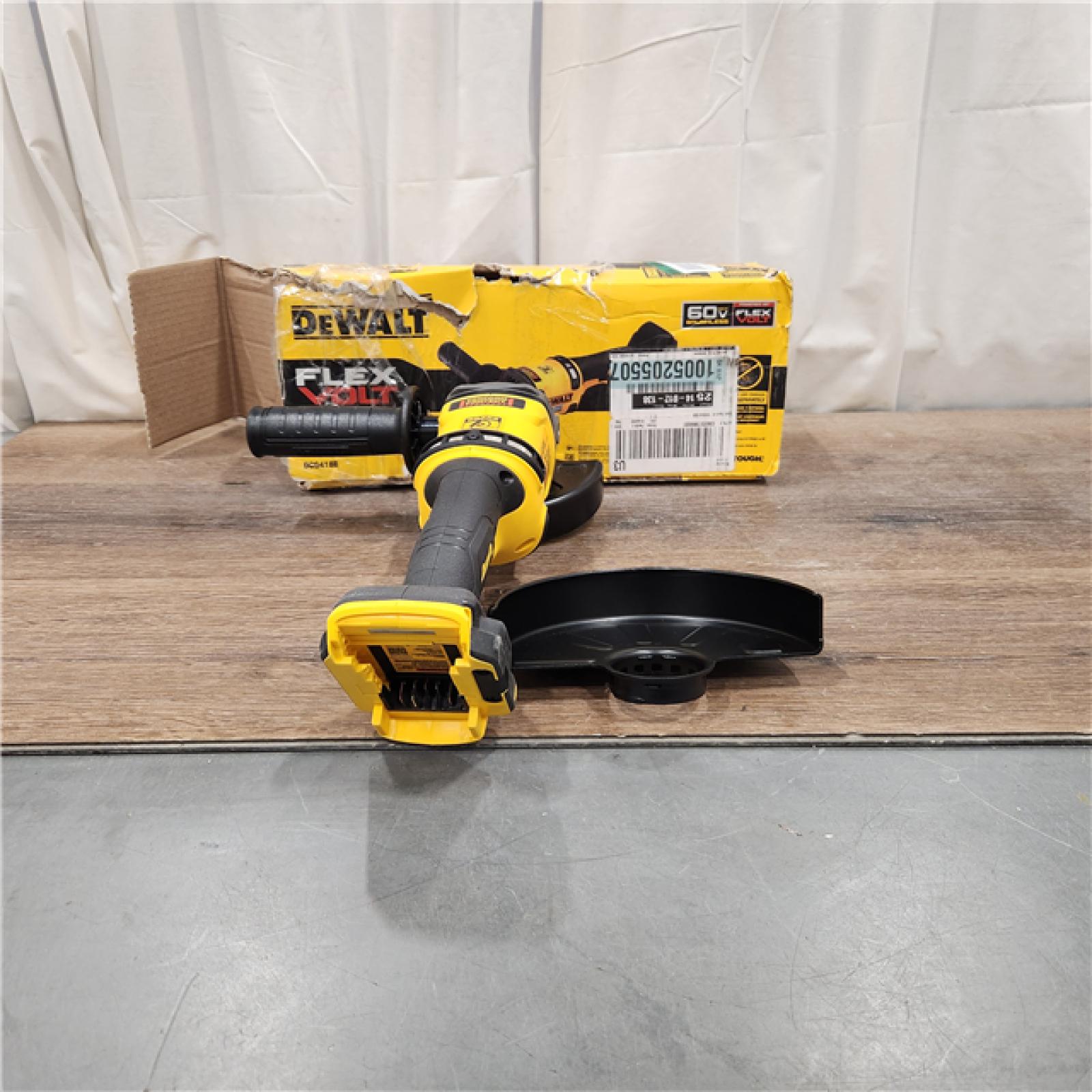 AS IS FLEXVOLT 60V MAX Cordless Brushless 4.5 in. to 6 in. Small Angle Grinder with Kickback Brake (Tool Only)