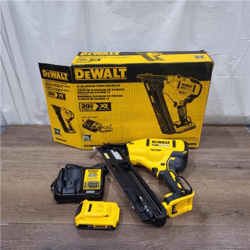 AS-IS DEWALT 20V MAX XR 15 Ga. Cordless 34 Deg Nailer 20 V