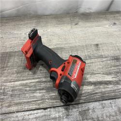 AS-IS Milwaukee 2953-20 18V Lithium-Ion Brushless Cordless 1/4   Hex Impact Driver Bare Tool  Red