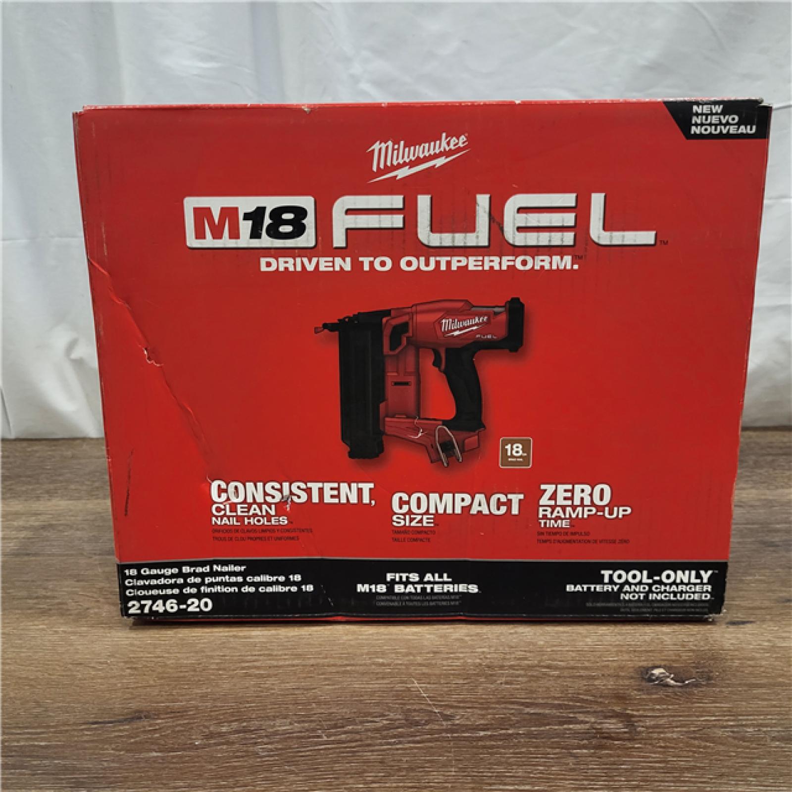 AS-IS Milwaukee M18 Fuel 18V Brushless 18-Gauge Brad Nailer 2746-20 (Bare Tool)