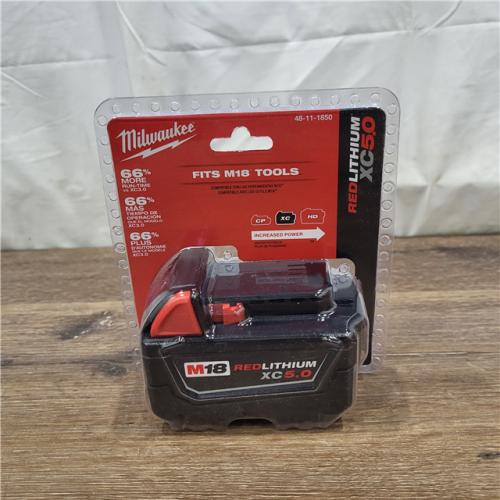 AS-IS Milwaukee 48-11-1850R M18 18V REDLITHIUM XC5.0 Oil Resistant Battery