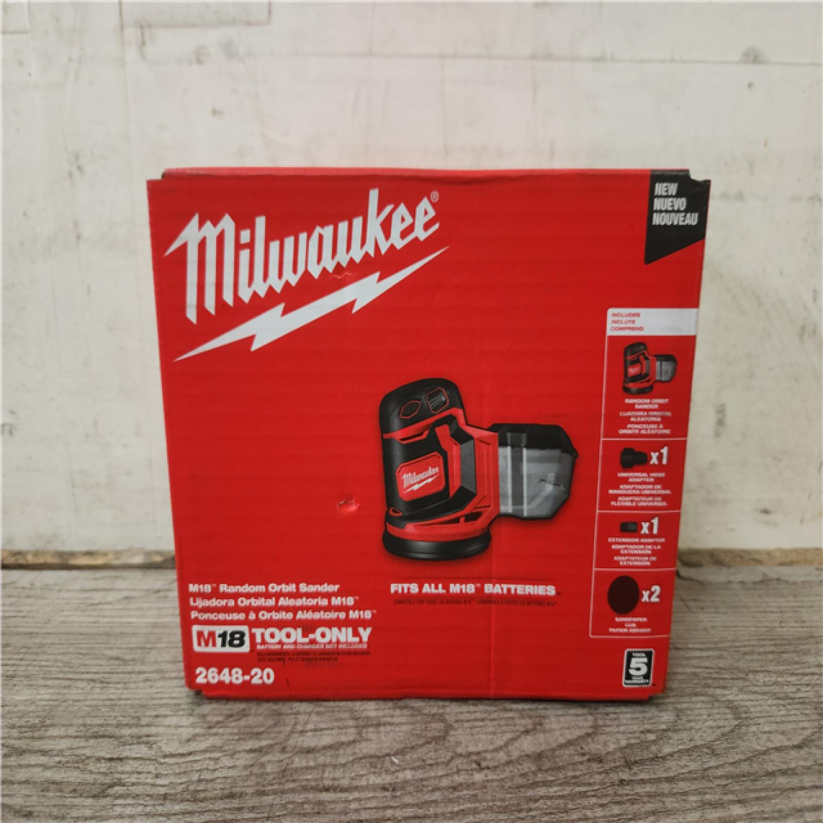 Phoenix Location NEW Milwaukee M18 18V Lithium-Ion Cordless 5 in. Random Orbit Sander (Tool-Only)