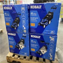 DALLAS LOCATION - Kobalt Gen4 40-volt 20-in Cordless Self-propelled Lawn Mower 6 Ah (1-Battery and Charger Included) PALLET -(4 UNITS)