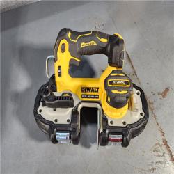 HOUSTON LOCATION - AS-IS Dewalt (APPEARS LIKE NEW) DCS377B 20V MAX ATOMIC Brushless Cordless 1-3/4  Compact Bandsaw (TOOL ONLY)