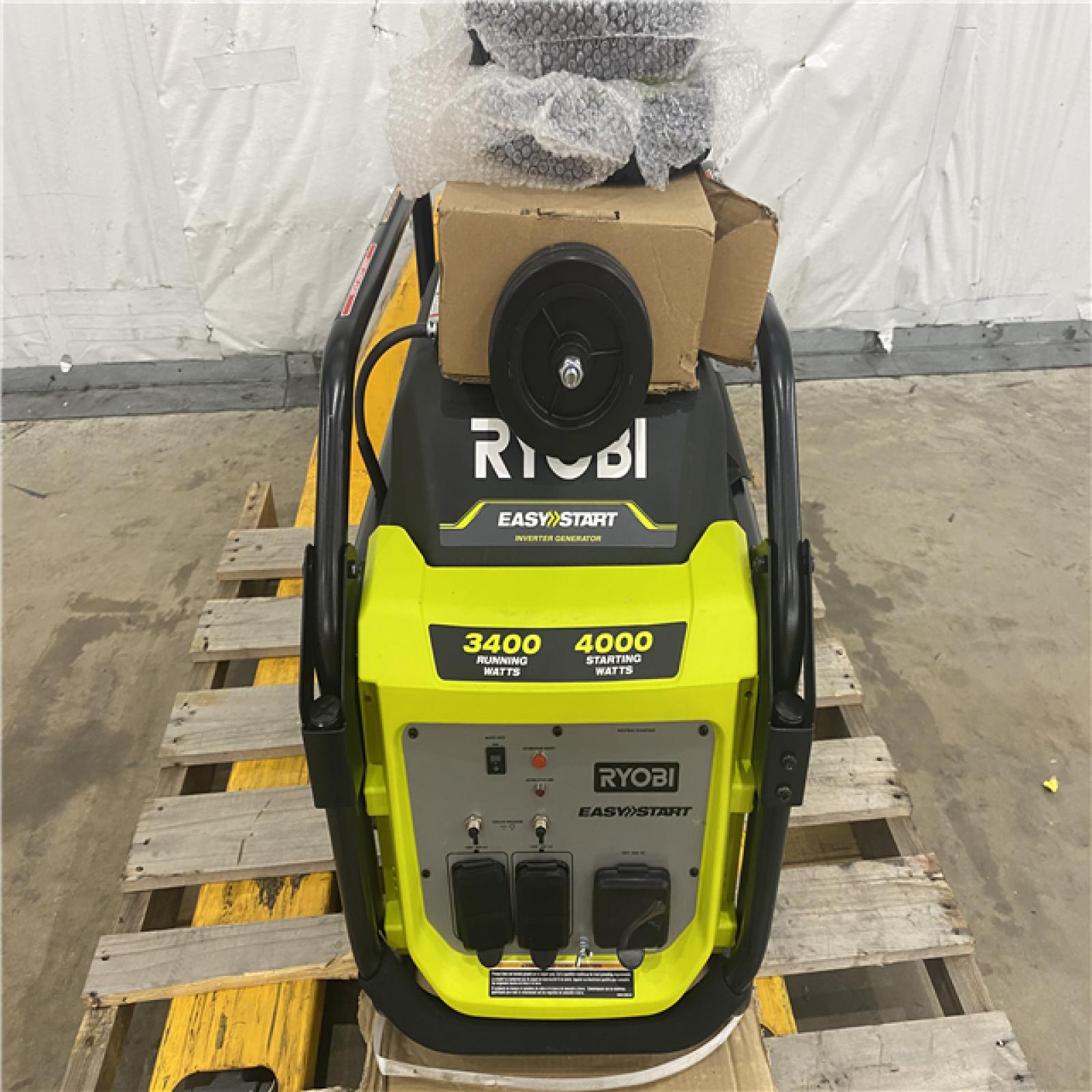 Houston Location - AS-IS Ryobi Easy Start 3,400 Running Watts 4,000 Starting Watts Generator