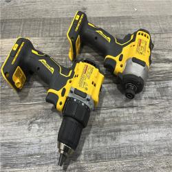 AS-IS Dewalt DCK225D2 20V MAX ATOMIC Brushless Compact Lithium-Ion 1/2 in. Cordless Drill Driver and 1/4 in. Impact Driver Combo Kit with 2 Batteries 2 Ah