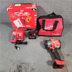 HOUSTON LOCATION - AS-IS (APPEARS LIKE NEW) Milwaukee M18 1/2 in. Cordless Brushless High Torque Impact Wrench Kit (Battery & Charger)