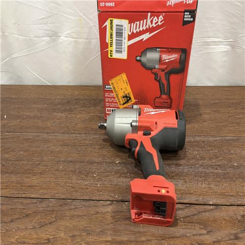 AS-ISMilwaukee 2666-20 M18 18-Volt Lithium-Ion Brushless 1/2 in. High Torque Impact Wrench with Friction Ring (Tool-Only)