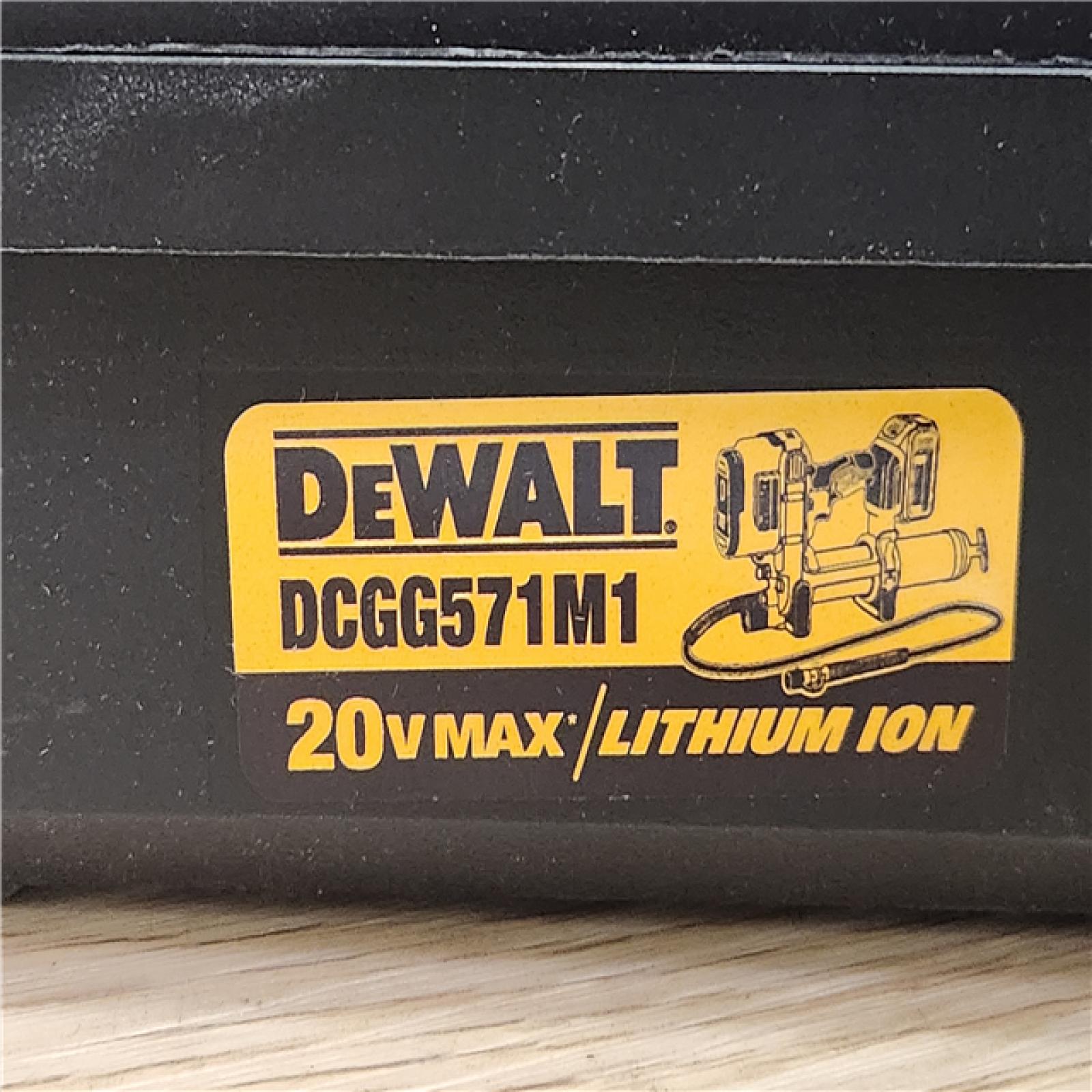 Phoenix Location DEWALT 20V MAX Cordless 10,000 PSI Variable Speed Grease Gun and (1) 20V MAX Premium Lithium-Ion 4.0Ah Battery