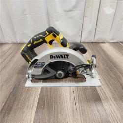 AS IS DEWALT 20V MAX Cordless Brushless 7-1/4 in. Sidewinder Style Circular Saw with FLEXVOLT ADVANTAGE (Tool Only)