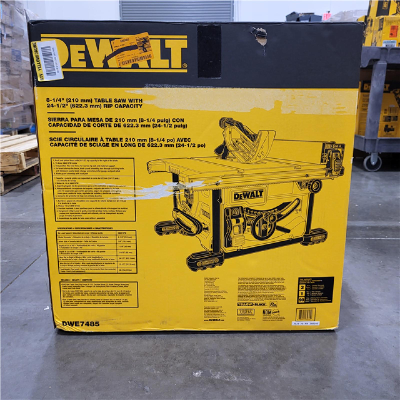 NEW 15 Amp Corded 8-1/4 in. Compact Portable Jobsite Tablesaw (Stand Not Included)