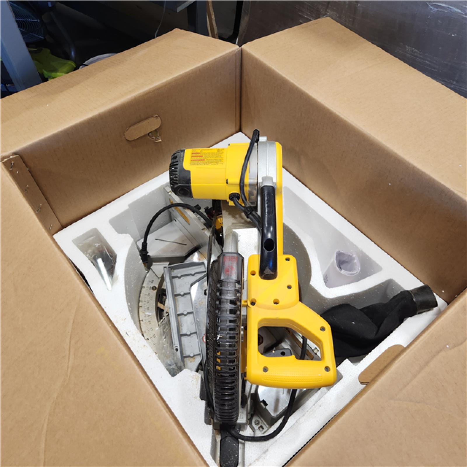 AS-IS DeWalt 15 Amp Corded 12 in. Compound Double Bevel Miter Saw