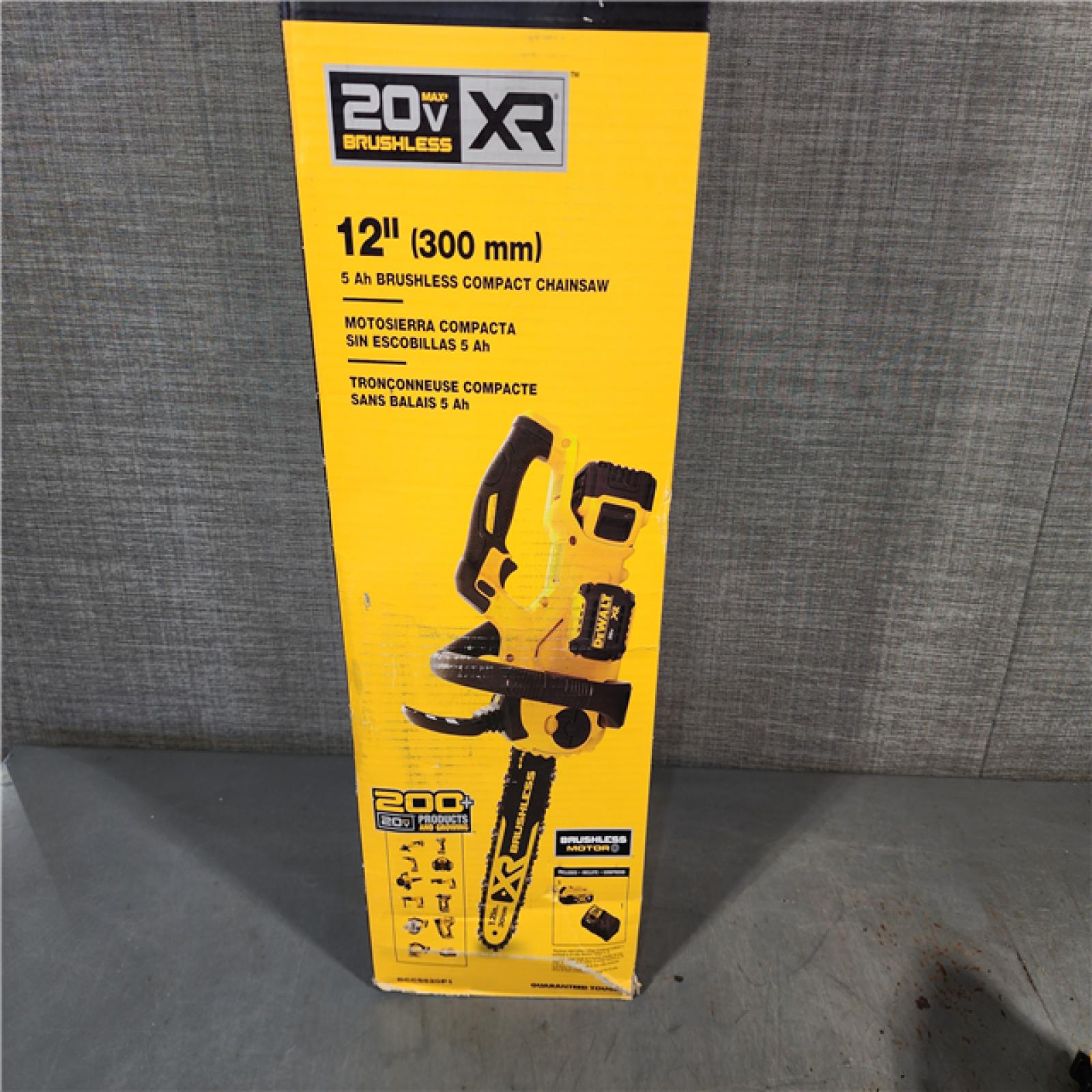 HOUSTON LOCATION - AS-IS Dewalt 7605686 12 in. 20V Battery Powered Chainsaw