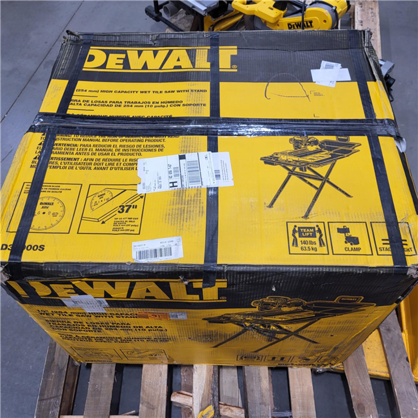 NEW- DeWALT D36000S 10 Professional Heavy Duty Wet Tile Saw Attachment W/ Stand