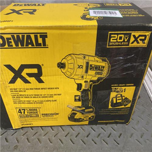 Houston location AS-IS DEWALT 20V MAX* XR 1/2  High Torque Impact Wrench with Hog Ring Anvil