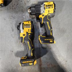 HOUSTON LOCATION - AS-IS DEWALT 20V MAX XR Hammer Drill and ATOMIC Impact Driver 2 Tool Cordless Combo Kit with (2) 4.0Ah Batteries, Charger, and Bag