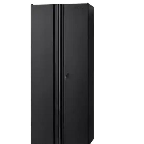DALLAS LOCATION -Husky Regular Duty Welded 24-Gauge Steel Freestanding Garage Cabinet in Black (30.5 in. W x 75 in. H x 19.6 in. D)