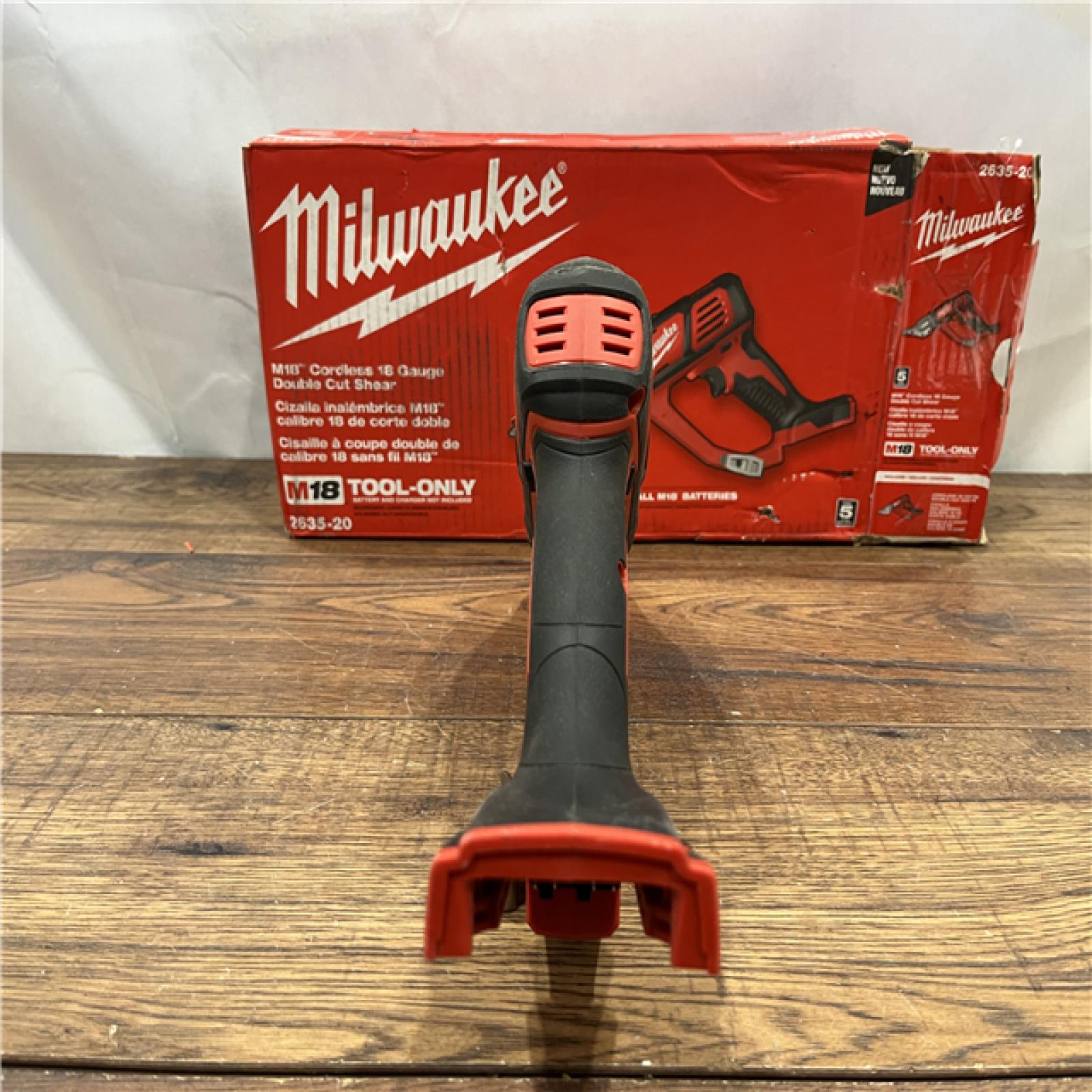 AS IS Milwaukee M18 18-volt Lithium-ion Cordless 18-gauge Double Cut Metal Shear  Bare Tool