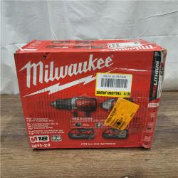 AS-IS Milwaukee M18 18V Cordless Brushed 2 Tool Drill/Driver and Impact Driver Kit