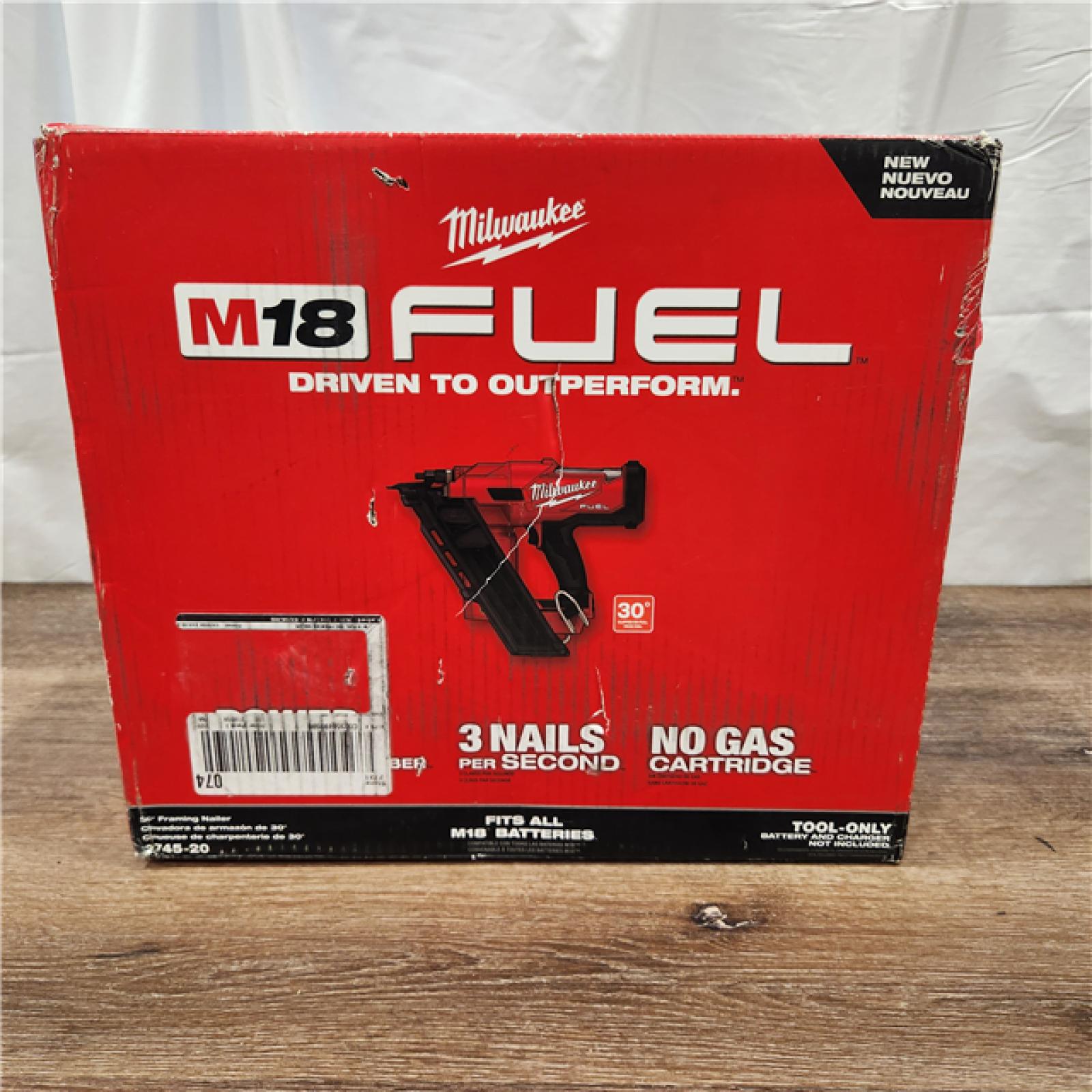 AS-IS Milwaukee M18 FUEL 18 Volt Brushless Cordless 30 Degree Framing Nailer (Tool Only)