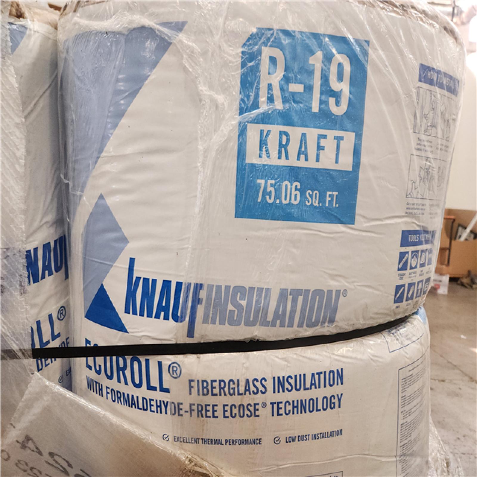 Phoenix Location Knauf Insulation R-19 EcoRoll Kraft Faced Fiberglass Insulation Roll 23 in. x 39.2 ft. x 6-1/4 in. (11-Rolls)