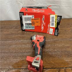 AS-ISMilwaukee 2953-20 18V Lithium-Ion Brushless Cordless 1/4   Hex Impact Driver Bare Tool  Red