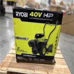 DALLAS LOCATION - RYOBI 40V HP Brushless 18 in. Battery Powered Rear Tine Tiller with (4) 6.0 Ah Batteries and Charger