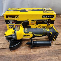 AS-IS 20V MAX Cordless Brushless 4.5 - 5 in. Paddle Switch Angle Grinder with FLEXVOLT ADVANTAGE (Tool Only)