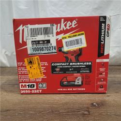 AS-IS Milwaukee M18 Compact Brushless 1/4  Hex Impact Driver Kit