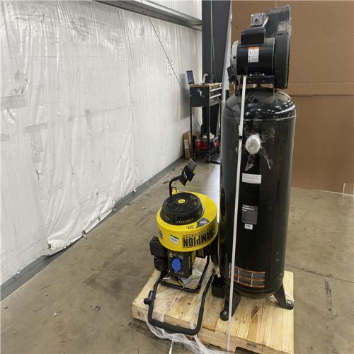 Houston Location - AS-IS Husky 60 Gallon 175psi Air Compressor /Champion Walk Behind Blower 160MPH 224cc