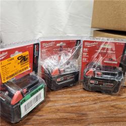 AS-IS Milwaukee M18 18-Volt Lithium-Ion XC Extended Capacity 5.0Ah Battery Pack	 (3PACK)