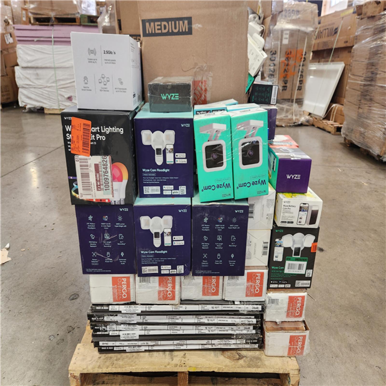 Phoenix AS-IS Mixed Security Camera and Flooring Pallet