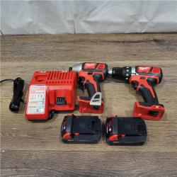 AS-IS Milwaukee M18 18V Cordless Brushed 2 Tool Drill/Driver and Impact Driver Kit