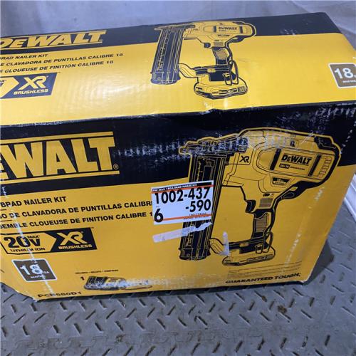 Houston location AS-IS DEWALT 20V MAX XR 18 Gauge Brad Nailer Kit