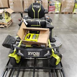 Dallas Location - As-Is  RYOBI 80V HP Brushless 54 in.Riding Mower 2) 80V Batteries Charger